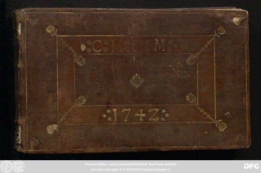 Stammbuch Christian Martin Kirchmayer