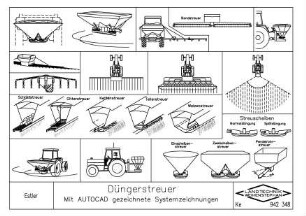 Düngerstreuer (Mit AUTOCAD gezeichnete Systemzeichnungen)