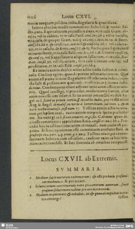 Locus CXVII. ab Extremis