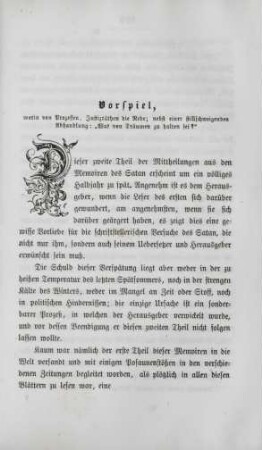 Vorspiel, ...