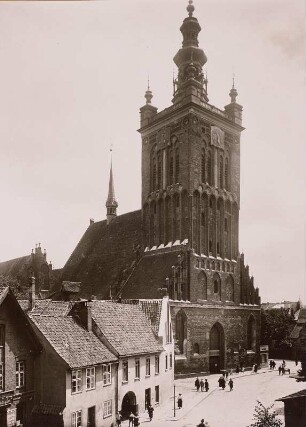 Danzig, St. Katharinen : Danzig (Gdansk/Polen). St. Katharinenkirche. Turmfassade