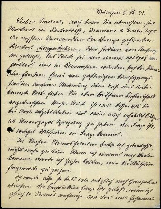 E. Buschor an G. Karo