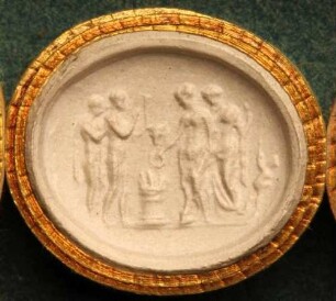 Dido opfert Juno eine weiße Kuh (Daktyliothek, Supplement)