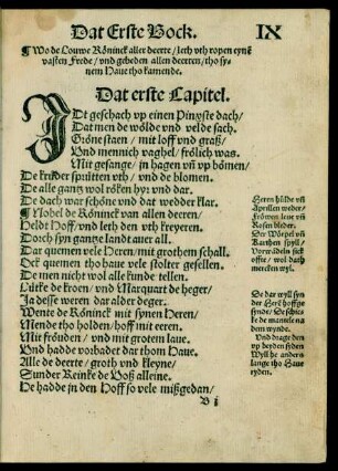 Dat erste Capitel.
