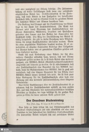 Der Dresdner Studententag