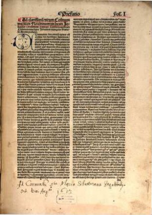 Accipe candidissime lector opera diui Joannis chrysostomi archiepiscopi Constantinopolitani, 2