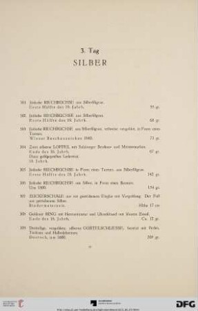 Silber (Nr. 301-319)