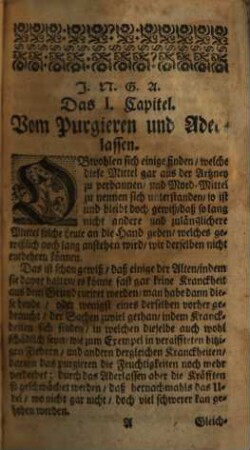 Jatrophili Sinceri eines alten und erfahrnen Practici Kurtze und gründliche Unterweisung, wie die meiste Kranckheiten sicher, glücklich und so viel es seyn kan, durch annehmliche Artzneyen zu curiren