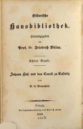 Johann Huß und das Concil zu Costnitz