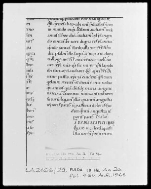 Augustinus, Enarrationes in Psalmos 1-50 — Initiale D, Folio 46 verso