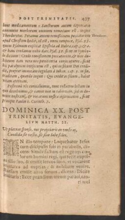 Dominica XX. Post Trinitatis ...