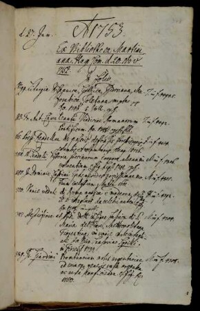 Ex Bibliotheca Martiniana. Hag. Com. d. 20. Nov. 1752.