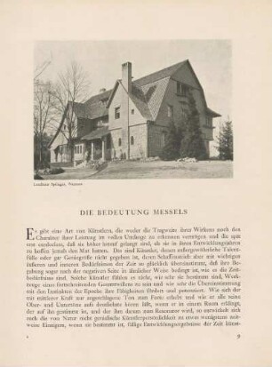 Die Bedeutung Messels