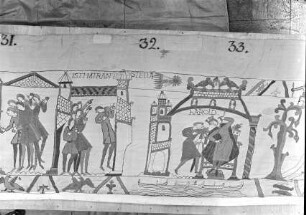 Der Teppich von Bayeux — 27. Szene: Die Erscheinung des "Halleyschen Kometen"