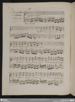 2.e Cantate: Les zéphyrs