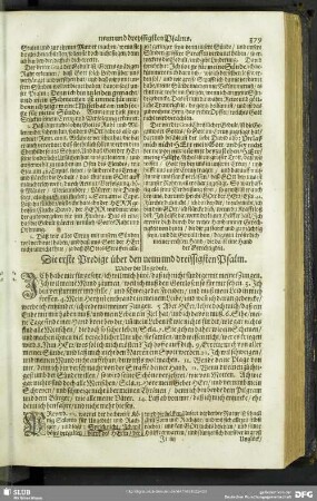 Auslegung des neun und dreissigsten Psalms