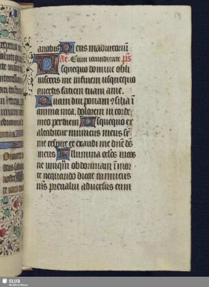 anobis. (D)eus in adiutorium //...