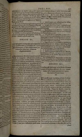 Decicio CI. - Decisio CL.