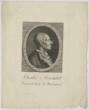 Bildnis des Charles de Secondat, Baron de la Brede et de Montesquieu