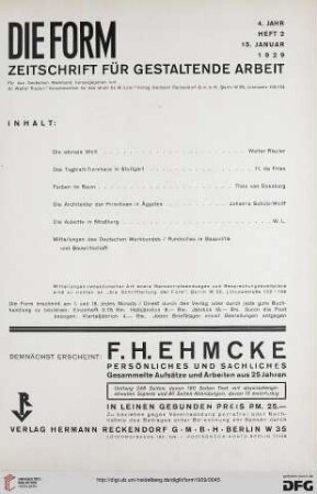 Heft 2 (15. Januar 1929)