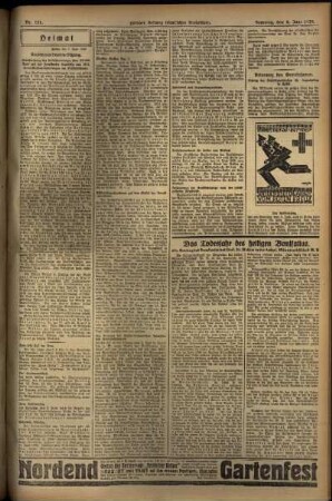 Zweite Ausgabe vom Samstag, den 08. Juni 1929.