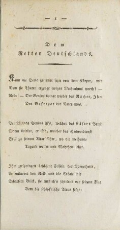 Dem Retter Deutschlands