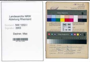 Entnazifizierung Max Dedner, geb. 14.02.1906 (Konstrukteur)