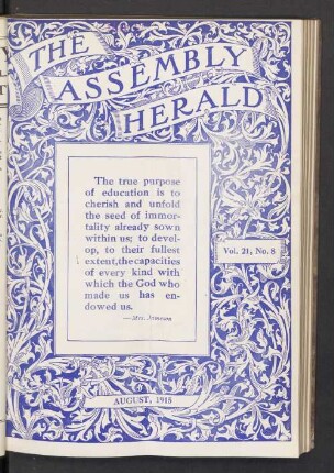 No. 8. August 1915