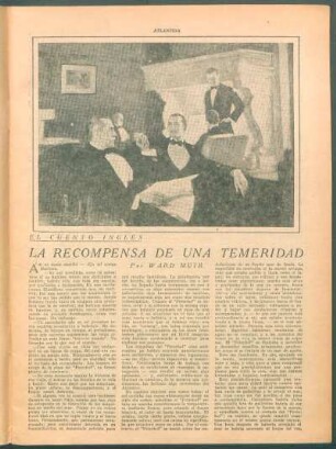 La recompensa de una temeridad : El cuento inglés