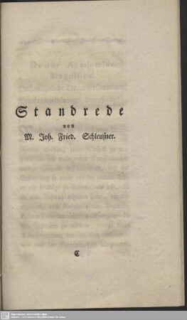 Standrede