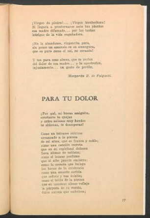 Para tu dolor