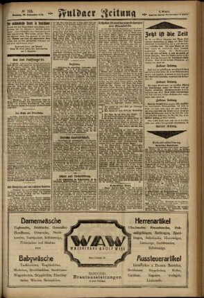 Zweite Ausgabe vom Sonntag, den 23. November 1924.