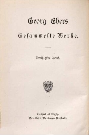 Gesammelte Werke, 30
