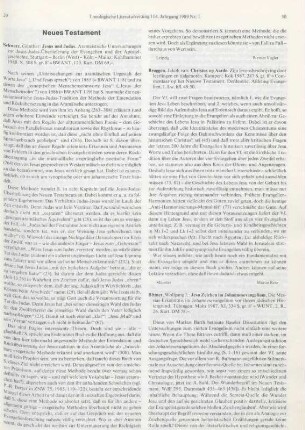 29-30 [Rezension] Schwarz, Günther, Jesus und Judas