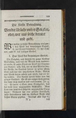 Die fünfte Betrachtung.