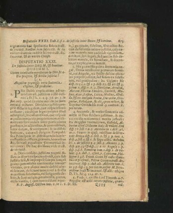 Disputatio XXXI. De Iustitia inter Deum, & homines.