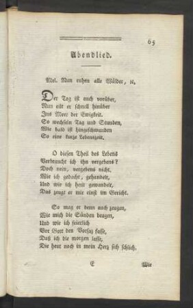 Abendlied.