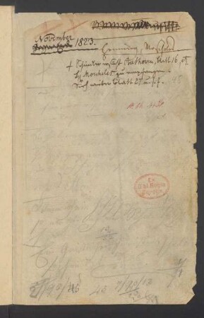 Konversationsheft 47 (ca. 29. November - 6. Dezember 1823)