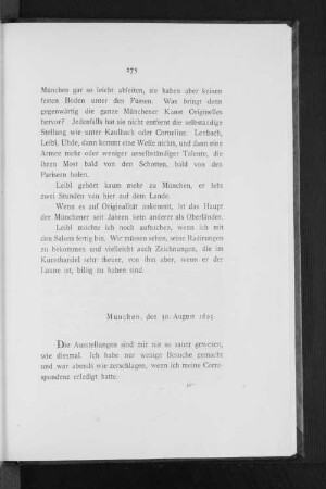 München, den 30. August 1893.