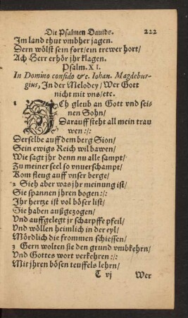 Psalm. XI. - Psalm. XX.