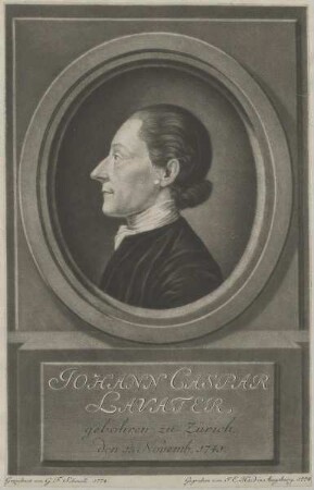 Bildnis des Johann Caspar Lavater