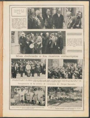 Inauguración de la colonia de vacaciones del Parque Saavedra