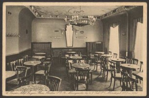 Ansichtskarte Gastraum Konditorei Kaiser, Oranienplatz [3/3]
