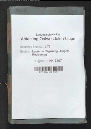 Chaussee von der preußischen Grenze hinter Schlangen bis zum Kreuzkrug - Band 2