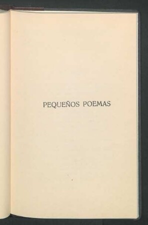 Pequeños poemas