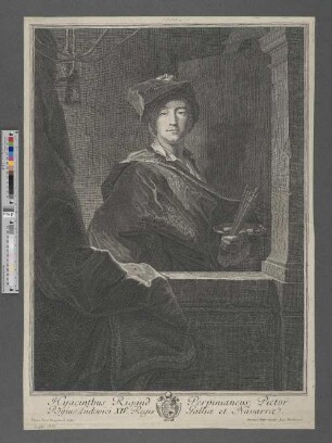 Hyacinthus Rigaud Perpinianens, Pictor Regius Ludovici XIV. Regis Galliæ et Navarræ