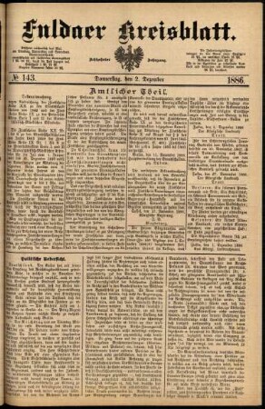 Ausgabe vom Donnerstag, den 02. Dezember 1886.