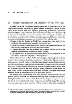 1.1 Problem identification and selection of the study area