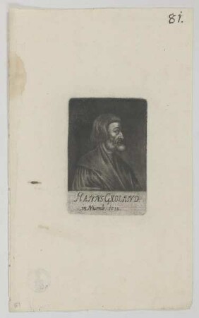 Bildnis des Hanns Groland