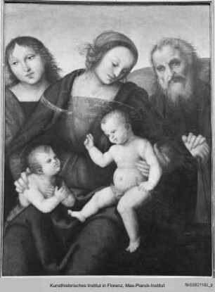 Heilige Familie mit Johannesknabe und Johannes Evangelist (?)